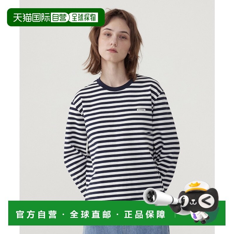 韩国直邮COVERNAT WOMAN 女士女装T恤CO2501LT75NA WOMEN STRIPE L
