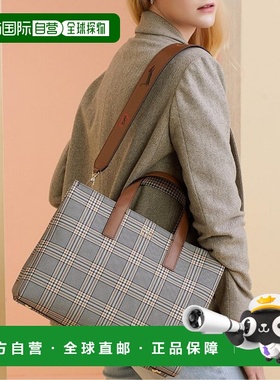 韩国直邮DAKS WOMEN ACC DCBA3E876W2托特包BROWN女士皮革斜挎包