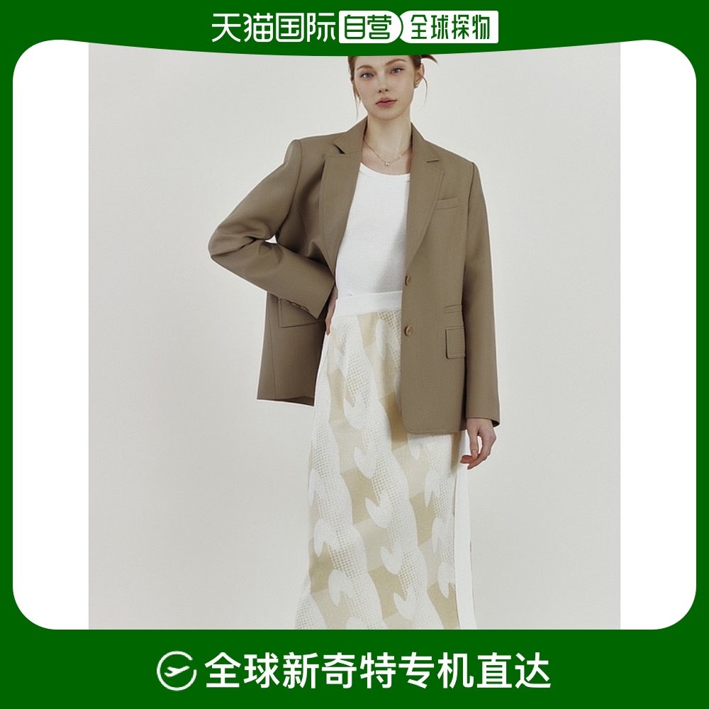 韩国直邮metrocity m 签名提花半身裙 m211cs2301b