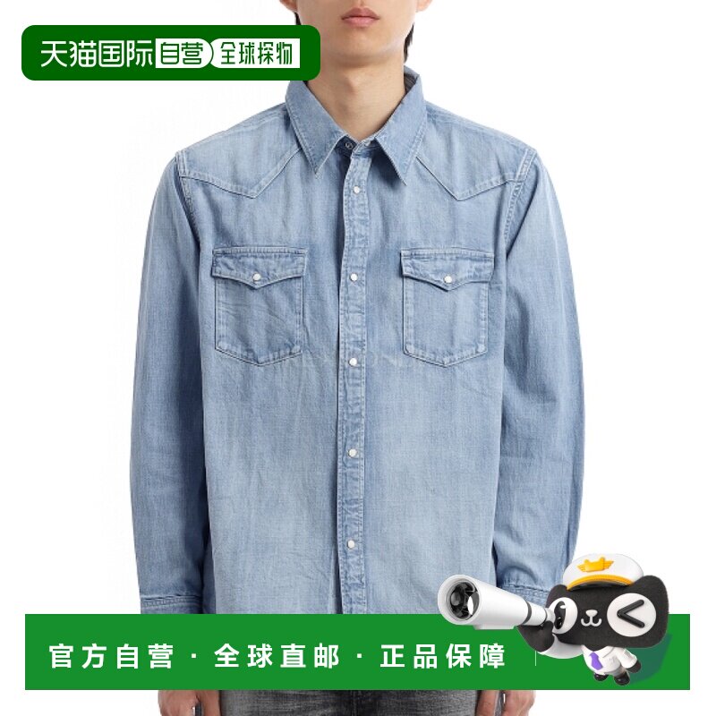韩国直邮VISVIM 社会雕塑衬衫(0126105007001 浅靛蓝) 长袖衬衫