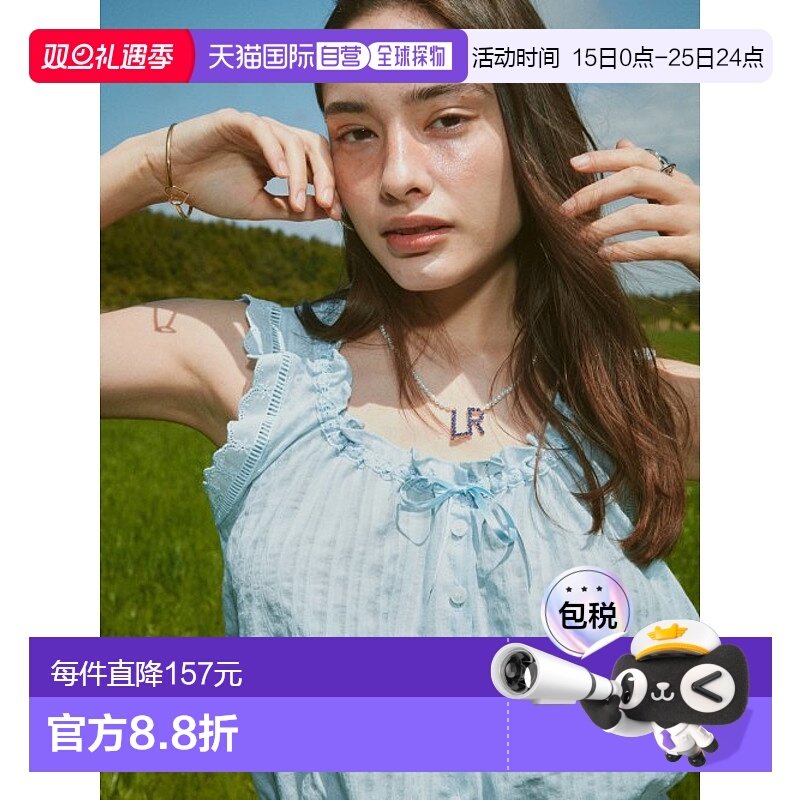 韩国直邮ASIF CALIE 女士女装雪纺衫CA22BBL001SB