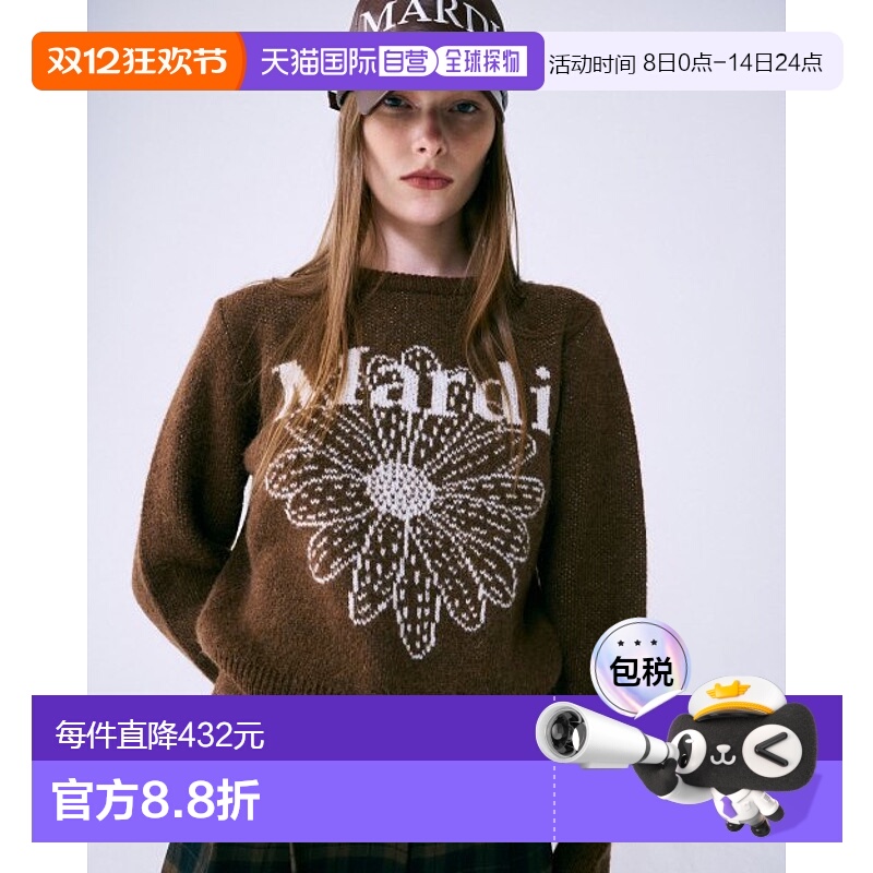 韩国直邮MARDI MERCREDI ACTIF高尔夫服装S50019毛衣羊毛马海毛