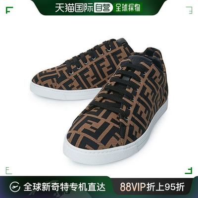 韩国直邮Fendi 其它运动鞋 Fendi 7E1258 A7MY F0R7R Men FF Logo