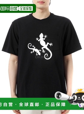 韩国直邮Engineered Garments 印花十字圆领T恤 B - 黑色 - 壁虎