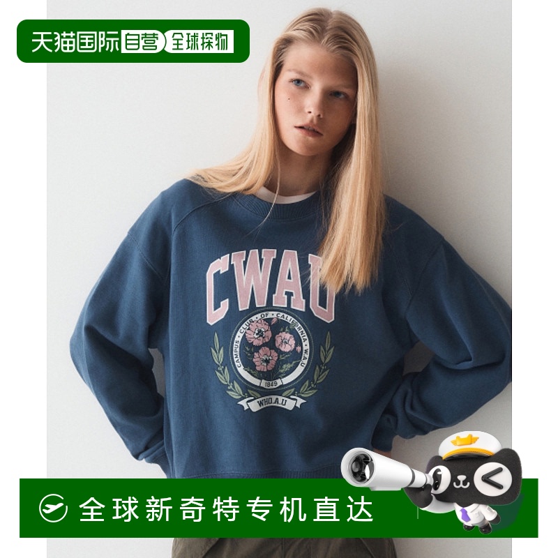 韩国直邮WHO.A.U 女士女士卫衣/绒衫Flower Printing Sweatshirt /