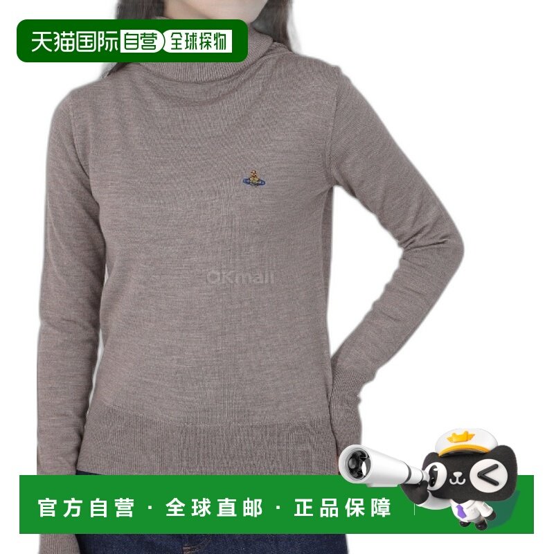 韩国直邮Vivienne Westwood GIULIA 高领针织衫 女士套头纯色毛衣