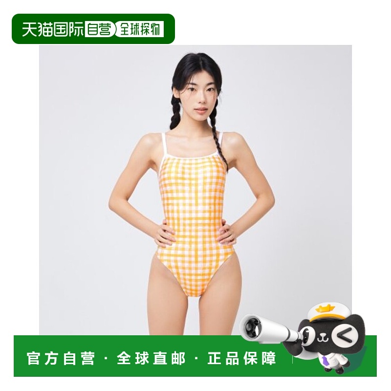 韩国直邮BARREL 女士连体泳衣5003125569 WOMAN AQUA GLEN CHECK V