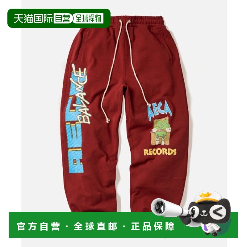 韩国直邮AECA 男士运动裤AWCMFWBCBSLSO001A5NF AECA RECORDS SWE