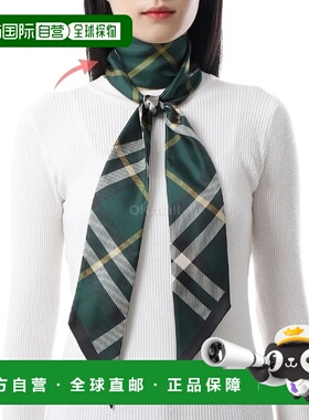 韩国直邮BURBERRY  格纹Twilly真丝围巾（8095832） 围巾方巾