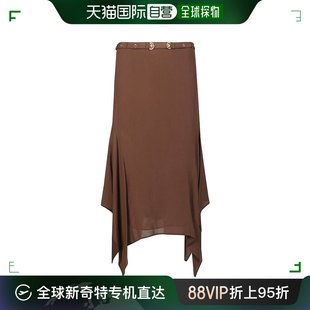 A106 韩国直邮PINKO24SS裙子女103125 BROWN