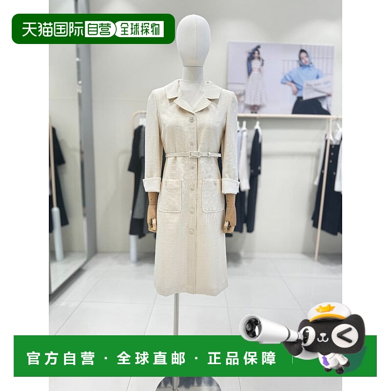 韩国直邮JJ JIGOTT [釜山] [JJGOTT] 袖口彩色纽扣装饰连衣裙 GP4