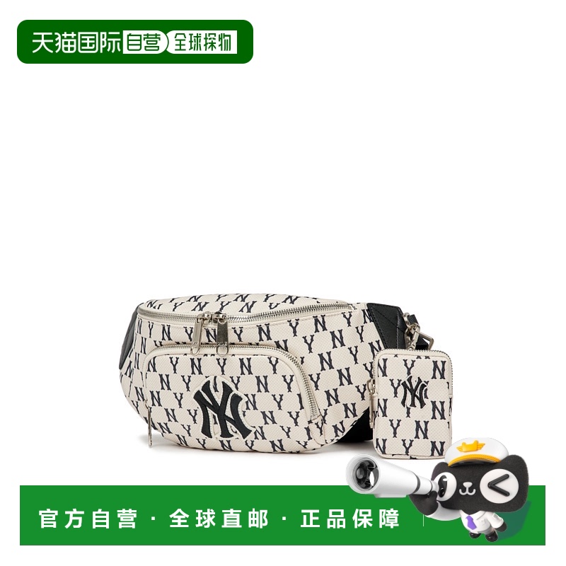 韩国直邮MLB Monogram系列 NY纽约洋基队复古老花满印字母大Logo