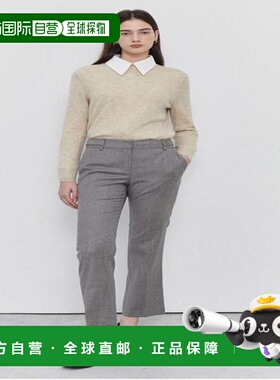 韩国直邮THE IZZAT 羊毛松紧腰身长裤 INAA0sl03_K INAA0SL03