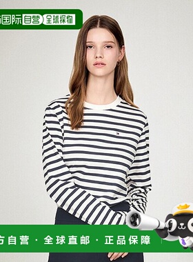 韩国直邮TOMMY HILFIGER 女士女装T恤T22E6TTO005WT104R长袖条纹