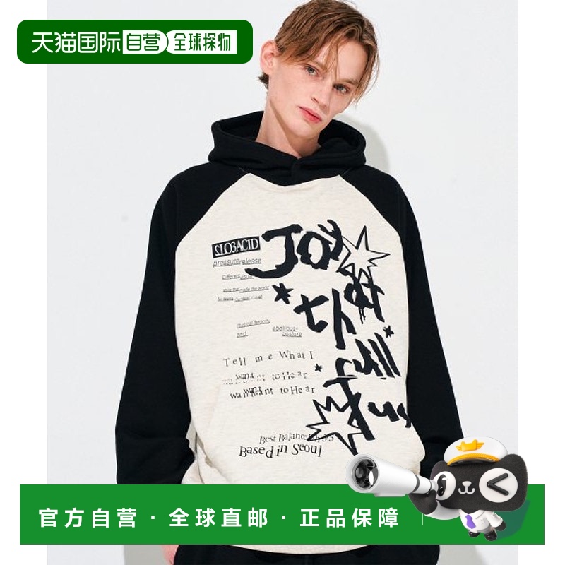 韩国直邮SLOW ACID 男士24年新款潮牌韩系休闲百搭卫衣SL-24SS-H3