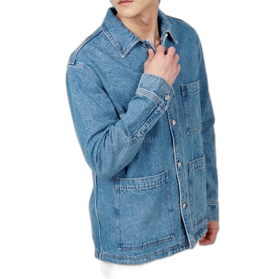 韩国直邮MAISON KITSUNE 牛仔工装夹克 MM00415WW5023-P413 男士