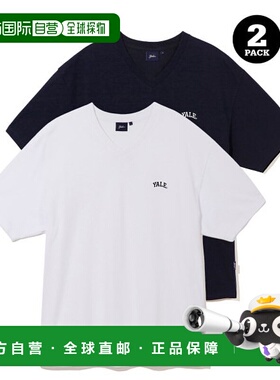韩国直邮YALE [ONEMILE WEAR] 2PACK SMALL ARCH V NECK TEE WHIT