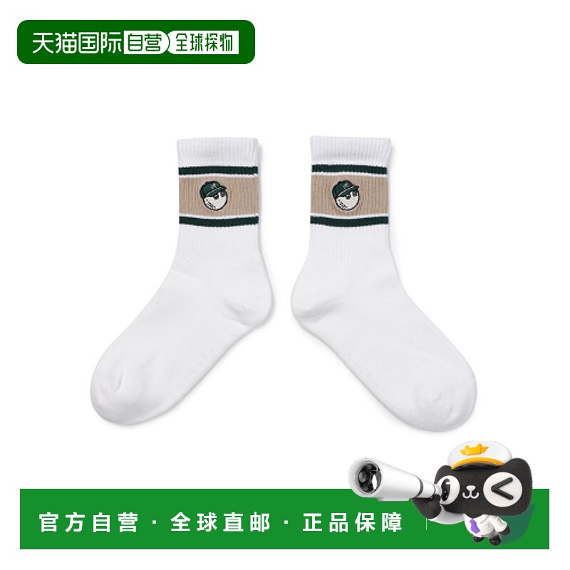 韩国直邮MALBON GOLF 男士运动袜  BUCKET POINT BASIC CREW SOCK