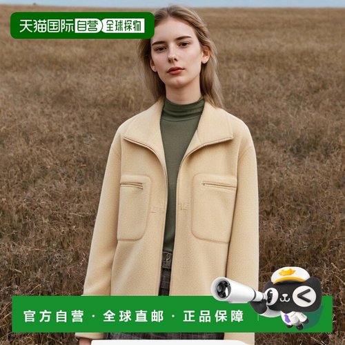 韩国直邮Auralee 通用夹克外套羊毛拉绒拉链马海毛羊驼毛