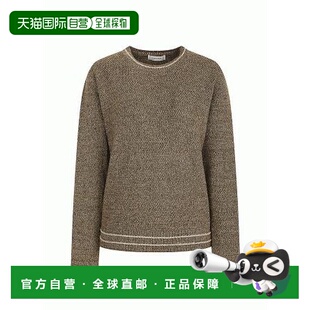 线条色金属纱线套头针织衫 女装 INBM1POA9SG IZZAT 韩国直邮THE