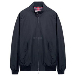 韩国直邮Baracuta男款夹克外套黑色拉链休闲BRCPS0001BCNY1 300