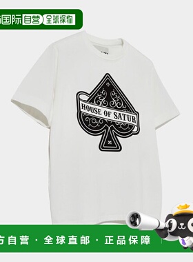 韩国直邮SATUR设计师款大气简约日常休闲个性T恤SA23GCMT07