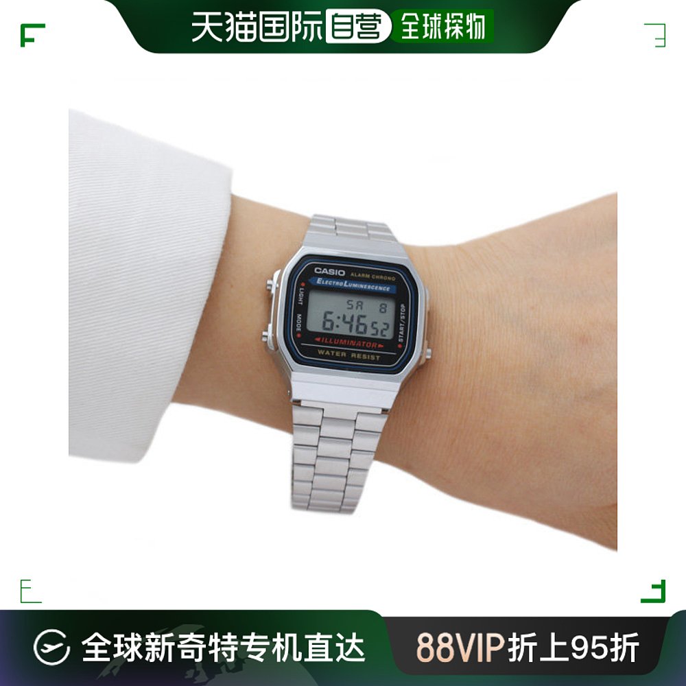 韩国直邮Casio欧美腕表[CASIO]金属手表 A168WA-1WDF电子防水