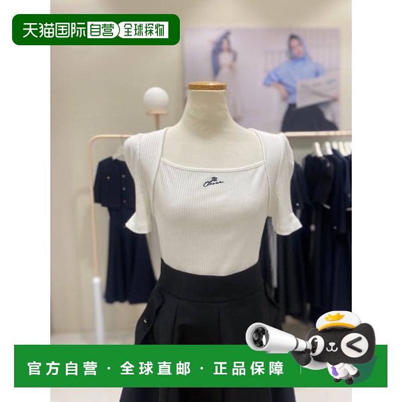 韩国直邮JJ JIGOTT [釜山分店] [JJGOTT] 方领绣花衬衫 GR6A0TSR1