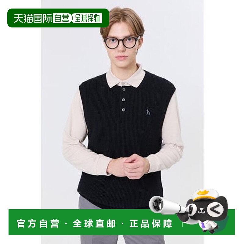 韩国直邮HAZZYS Hedges Men's [Steady Sellers] Black Woven Woo