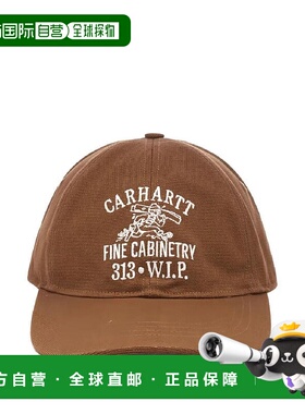 韩国直邮CARHARTT WIP 25 FW Calhart WIP 徽标刺绣鸭舌帽 I03474