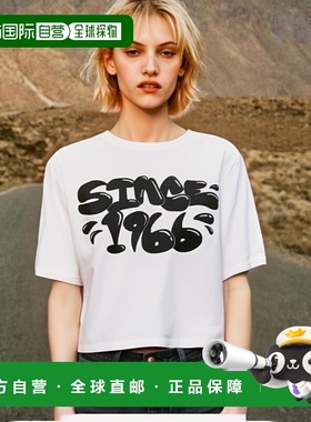 韩国直邮VANS 女士女装T恤VN000HHUWHT1 Busted Type Crew Crop II