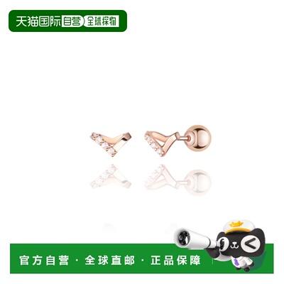 韩国直邮STONEHENGE 女士耳钉 SAG-24B80P-S4RCG00 14k 单只