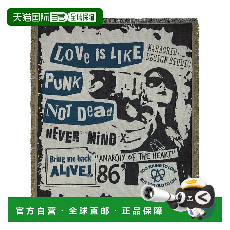 韩国直邮MAHAGRID街头潮牌24年新款美式复古校园休闲地毯MG2DFMAB