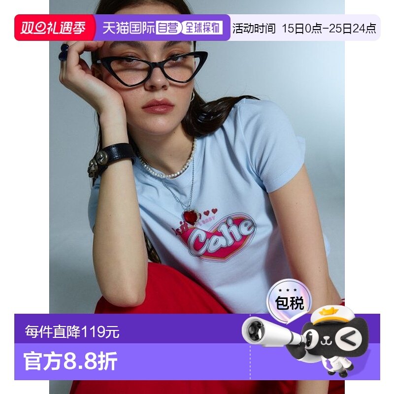 韩国直邮ASIF CALIE 女士女装T恤CA23BST028SB潮流穿搭时尚高级感