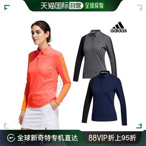 韩国直邮Adidas Golf高尔夫服装阿迪达斯/女式/彩色/拼色/长袖T