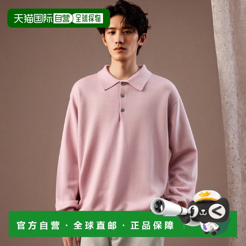 韩国直邮YALE [SUPIMA COTTON] ESSENTIAL PK KNIT VTG PINK男针Y