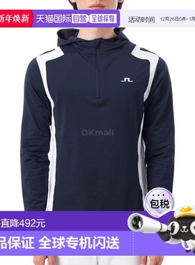 韩国直邮J.LINDEBERG Lukas 四分之一拉链兜帽 (GMJS10949-6855)