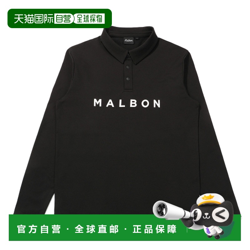 韩国直邮MALBON GOLF 男士Polo衫M4421PTL21BLK BASIC BRUSHED PO