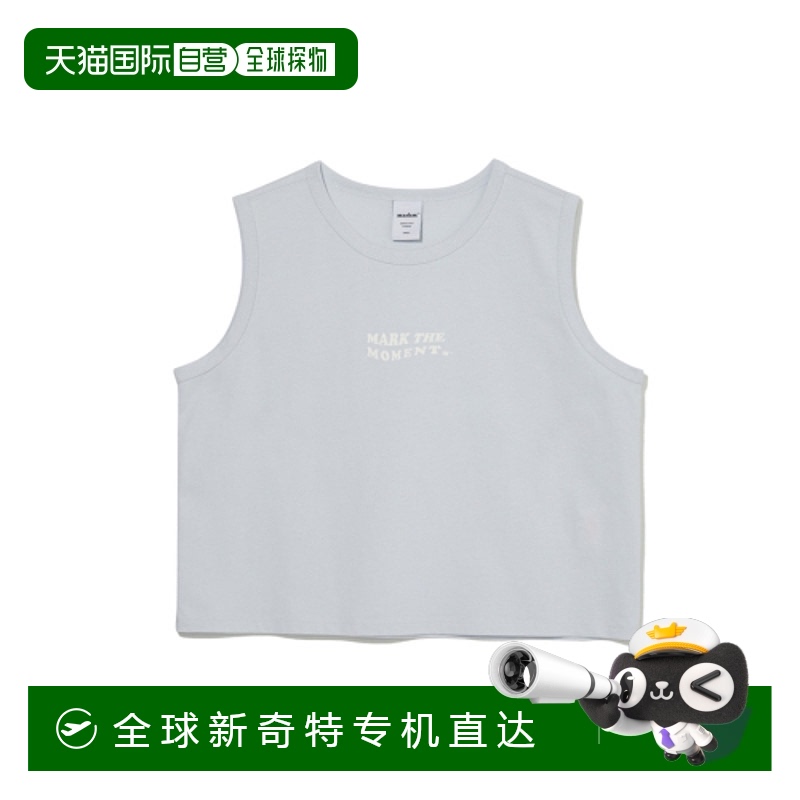 韩国直邮MARKM 女士女装T恤MIIBC88560_BLL (W) WAVE SLOGAN SLEEV