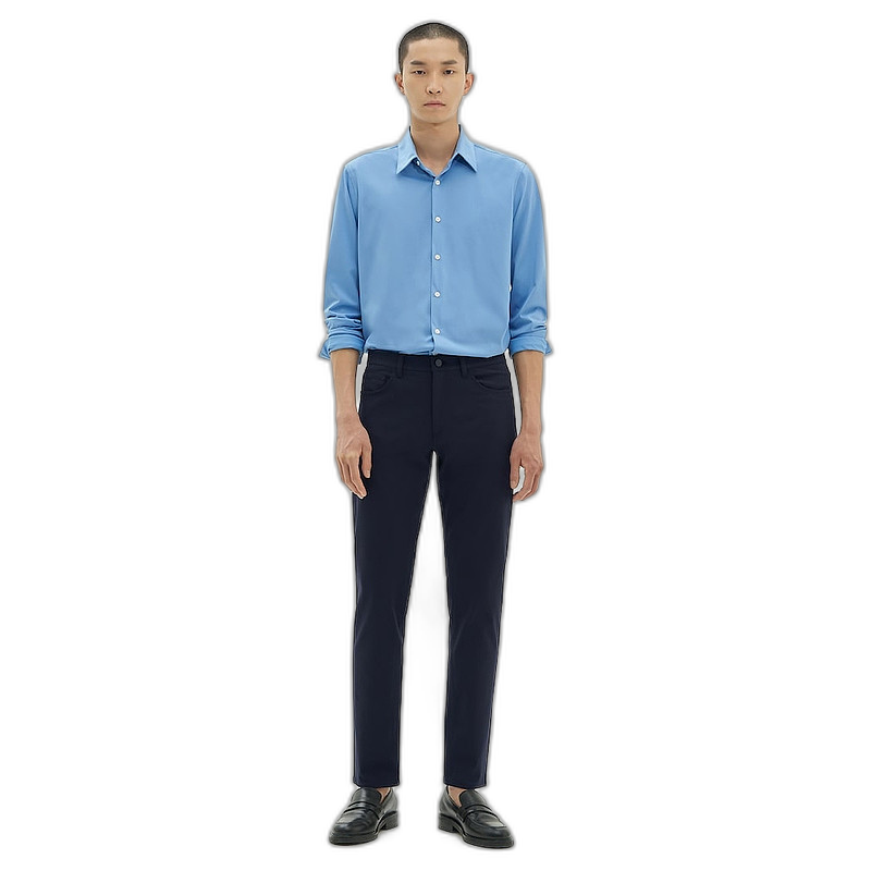 韩国直邮Theory 男士 Neoteric 斜纹拉菲长裤-深海军蓝 FW24/TM47