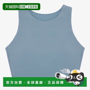圆领无袖 FACE 短款 背心 蓝色 韩国直邮北面THE 女款 NORTH