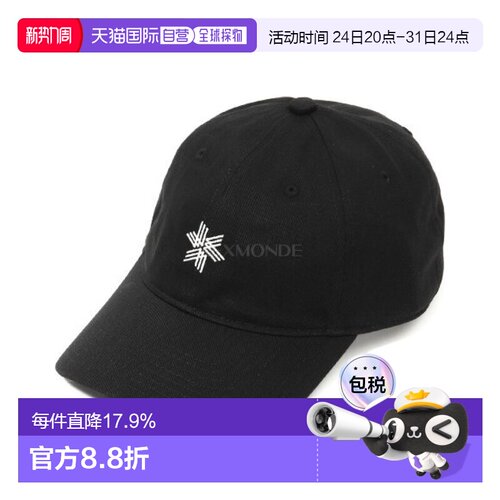 韩国直邮GOLDWIN Goldwin Logo 棉质棒球帽 (GL95186-BK) 帽子