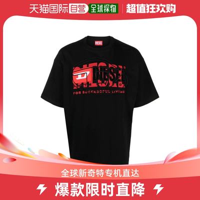 韩国直邮DIESEL24SS短袖T恤男A12147 0PATI9XX BLACK