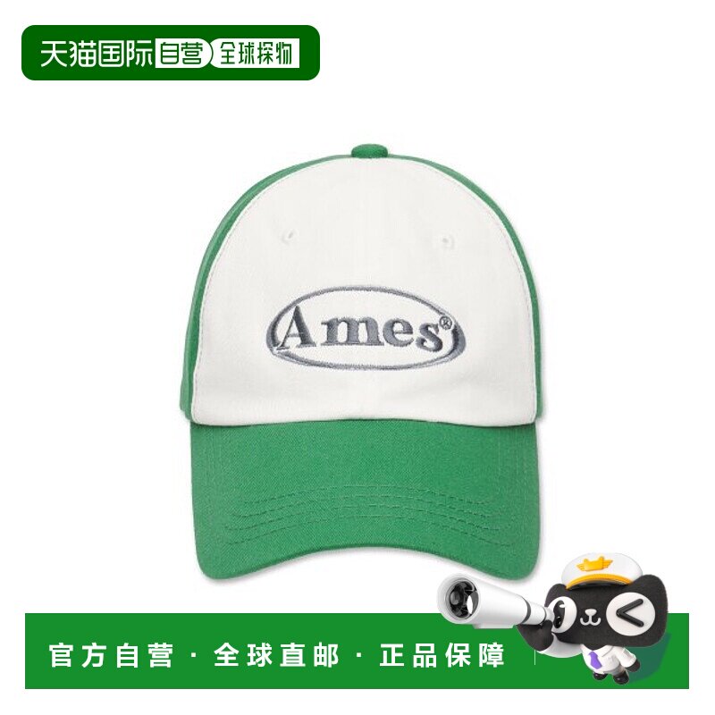 韩国直邮Ames Worldwide 女士帽子ROUND LOGO BALL CAP GREEN 21HS