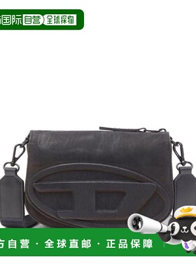 韩国直邮DIESEL 单肩包 X10223P8079T8013 黑色 DOM斜挎包手提包