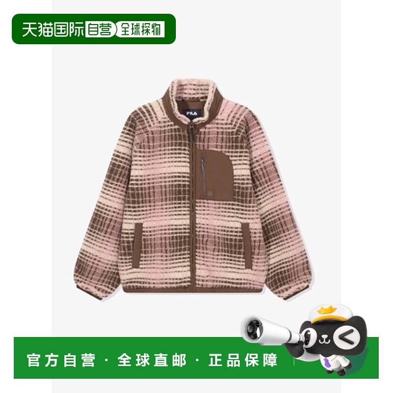 韩国直邮FILA Wheela 格纹羊毛夹克 260 FS254PL01X002斐乐