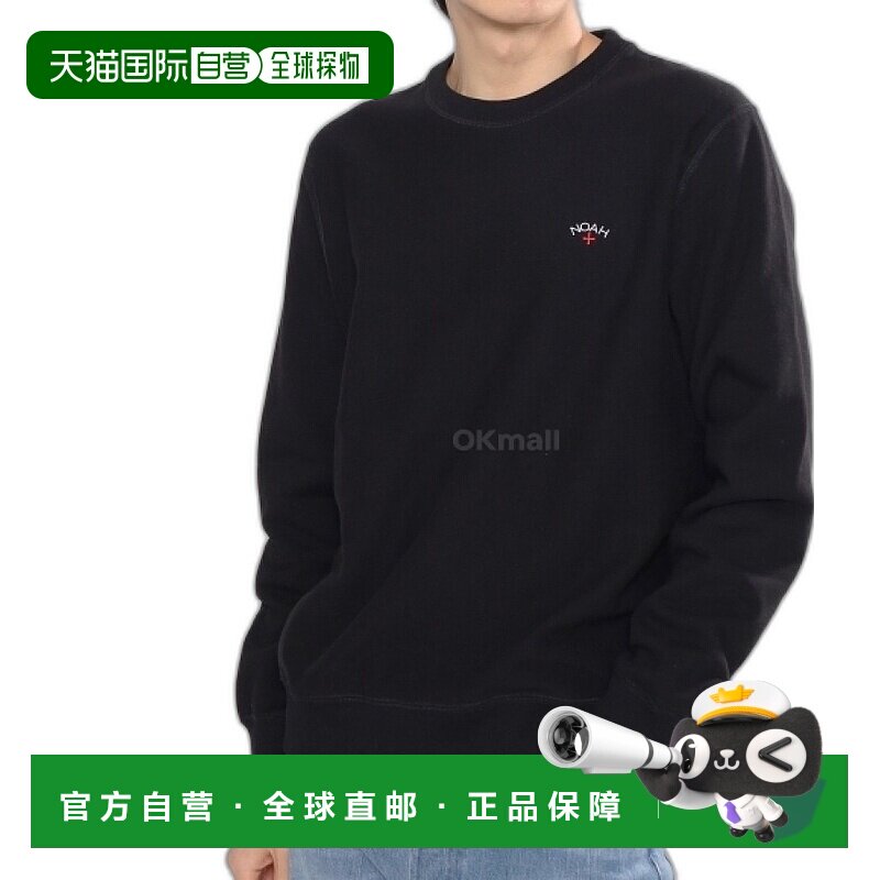 韩国直邮NOAH抓绒经典圆领毛衣 SS3NOAH黑色长袖