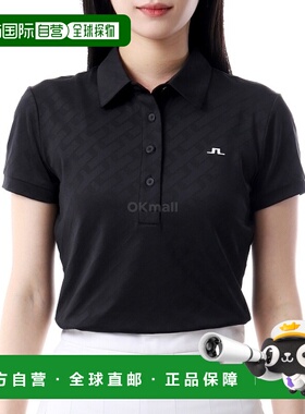 韩国直邮J.LINDEBERG ALAYA 提花 POLO 衫 (GWJT11817-9999) 短袖