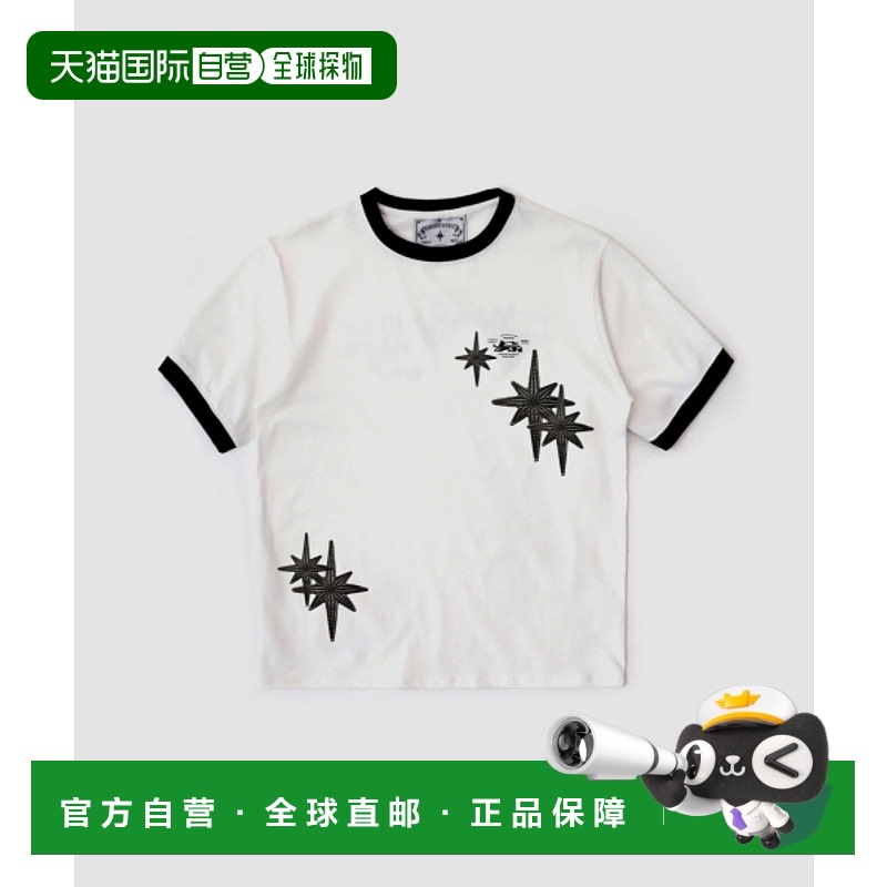 韩国直邮BADBLOOD 公用T恤w-tee25-091 Cosmo Multi Patch Ringer