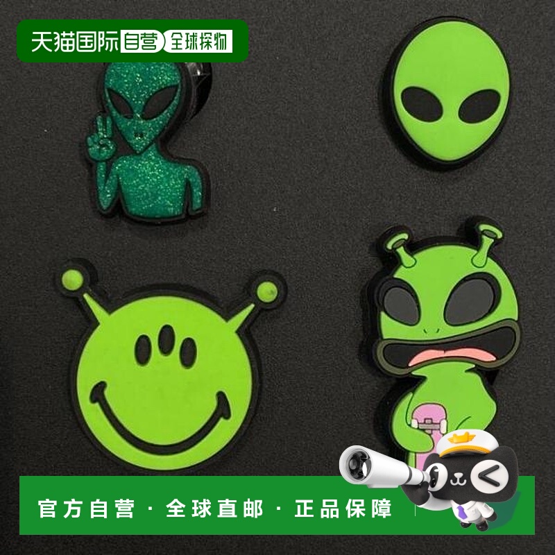 韩国直邮crocs Krox HC02 Smiling Alien Face JIBBITZ 10008321